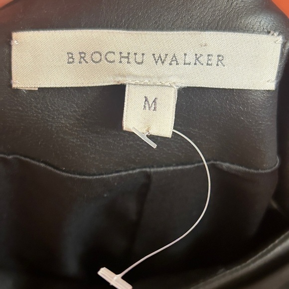 Brochu Walker Gina Ruched Pencil Skirt - Black Onyx Size Medium - Picture 4 of 7